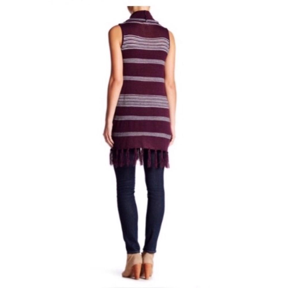 šBB DAKOTAš Mercer Turtleneck Striped Fringe⦠- Picture 6 of 9